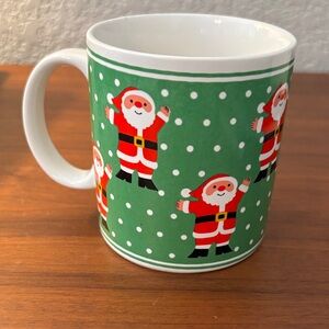 80s 90s Vintage Festive Christmas Santa Claus Mug
